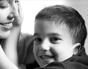 Happy Mother and Son